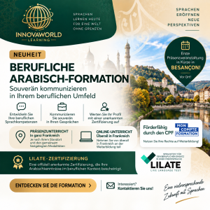 🎉 NEU – UNSER KURS „BERUFSARABISCH“ IST JETZT AUF MON COMPTE FORMATION VERFÜGBAR!
