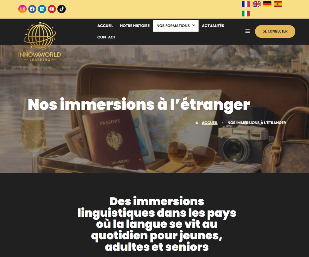 Nos immersions linguistiques à l’étranger sont officiellement lancées